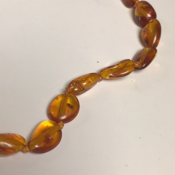 Honey Baltic Amber Baby Necklace - Picture 3 of 5